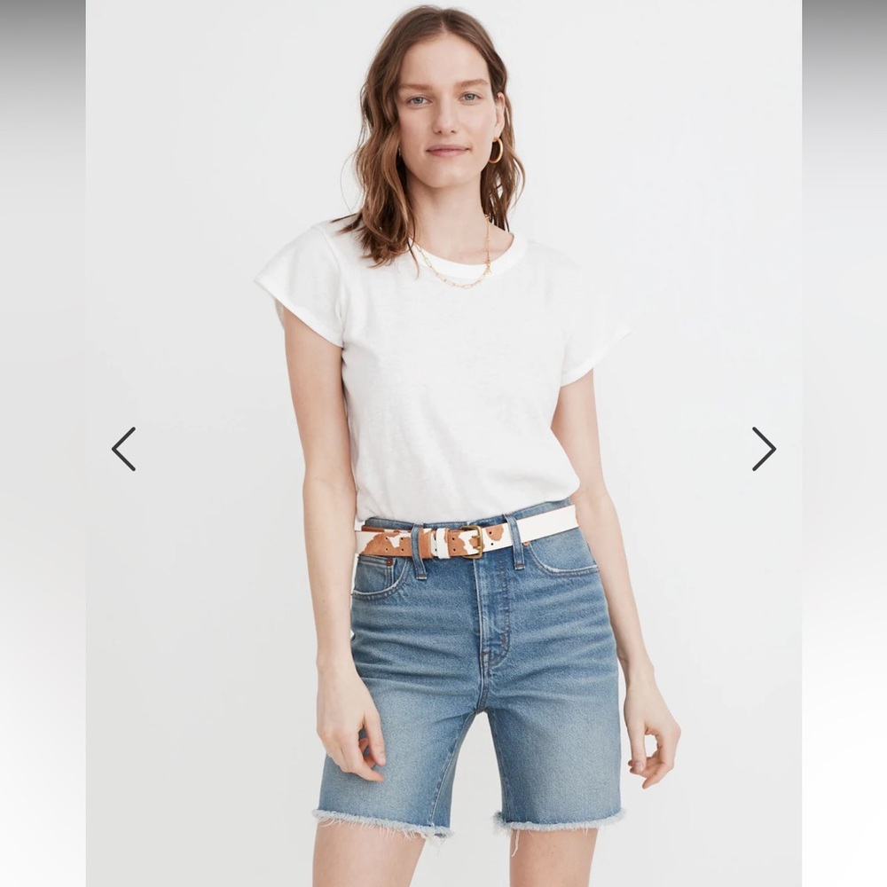 Madewell High-Rise Mid-Length Denim Shorts